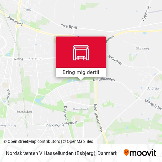 Nordskrænten V Hassellunden (Esbjerg) kort