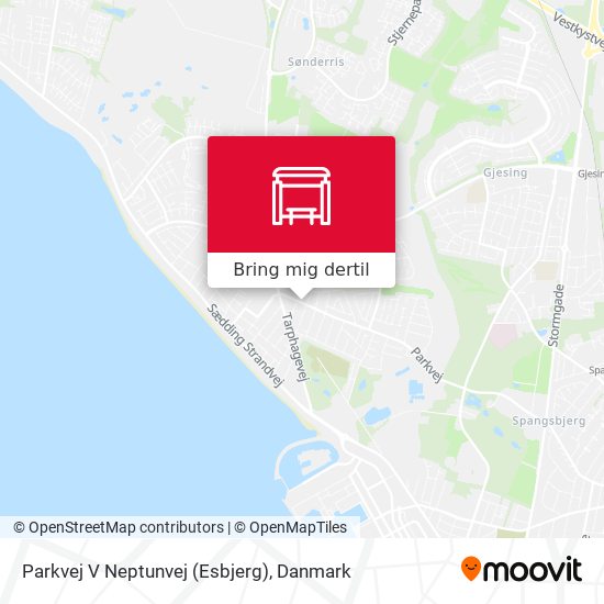 Parkvej V Neptunvej (Esbjerg) kort