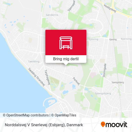 Norddalsvej V Snerlevej (Esbjerg) kort