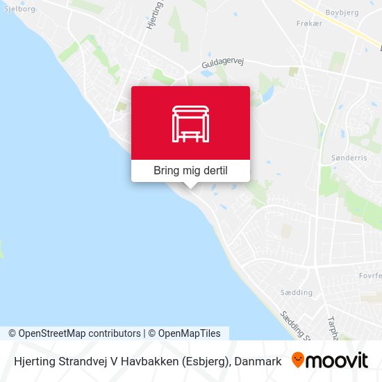 Hjerting Strandvej V Havbakken (Esbjerg) kort