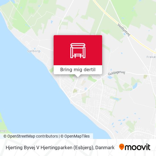 Hjerting Byvej V Hjertingparken (Esbjerg) kort
