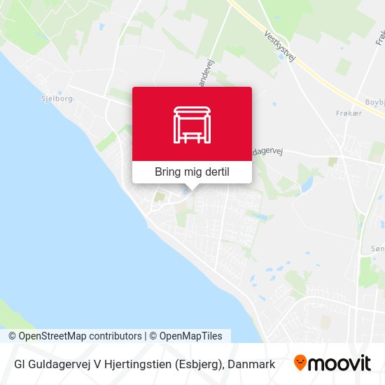 Gl Guldagervej V Hjertingstien (Esbjerg) kort