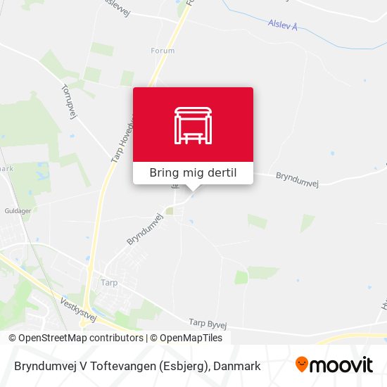Bryndumvej V Toftevangen (Esbjerg) kort