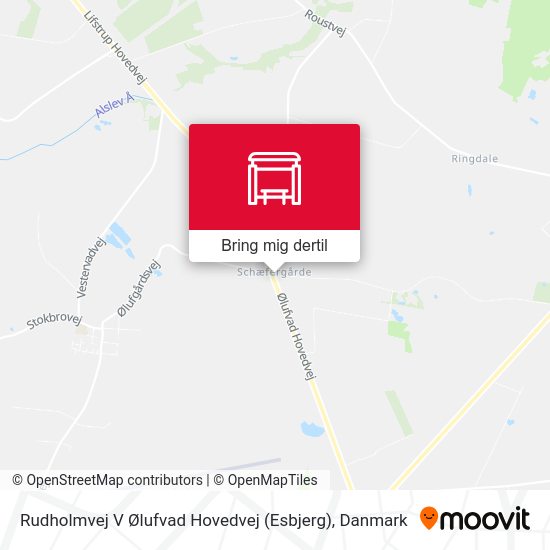 Rudholmvej V Ølufvad Hovedvej (Esbjerg) kort