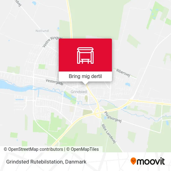 Grindsted Rutebilstation kort