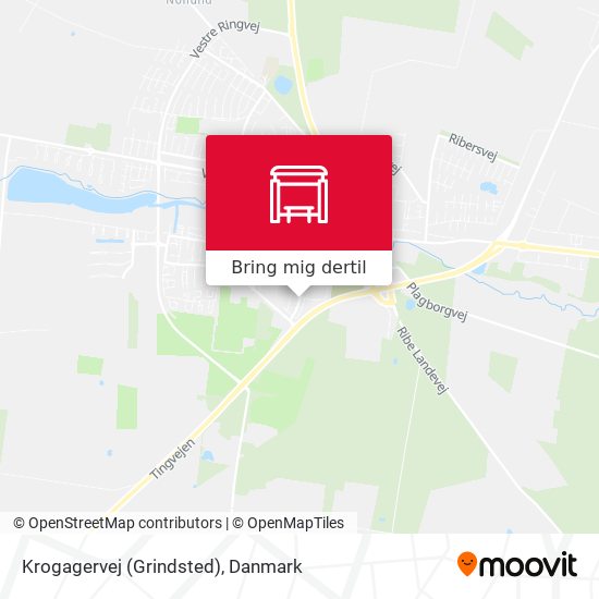 Krogagervej (Grindsted) kort
