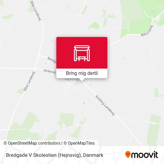 Bredgade V Skolestien (Hejnsvig) kort