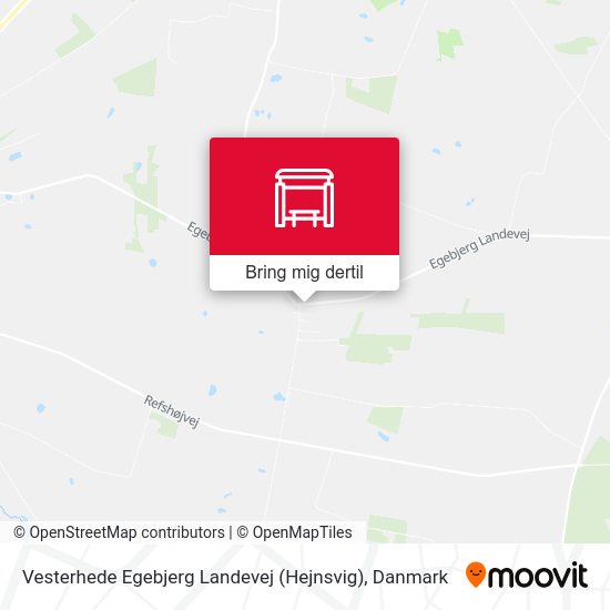 Vesterhede Egebjerg Landevej (Hejnsvig) kort