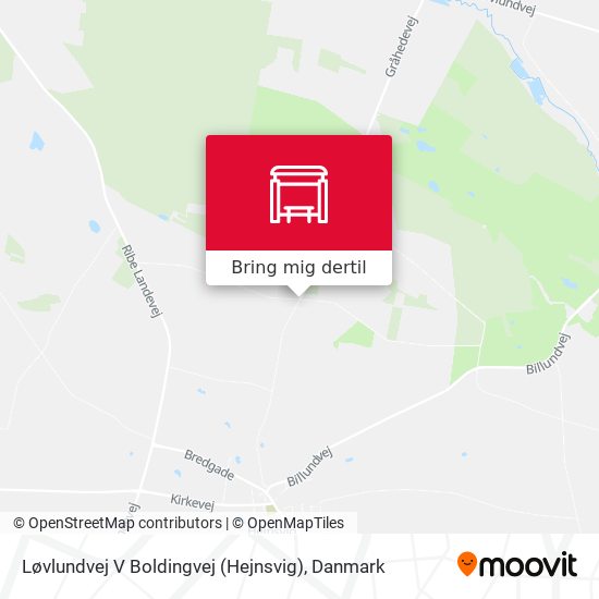 Løvlundvej V Boldingvej (Hejnsvig) kort