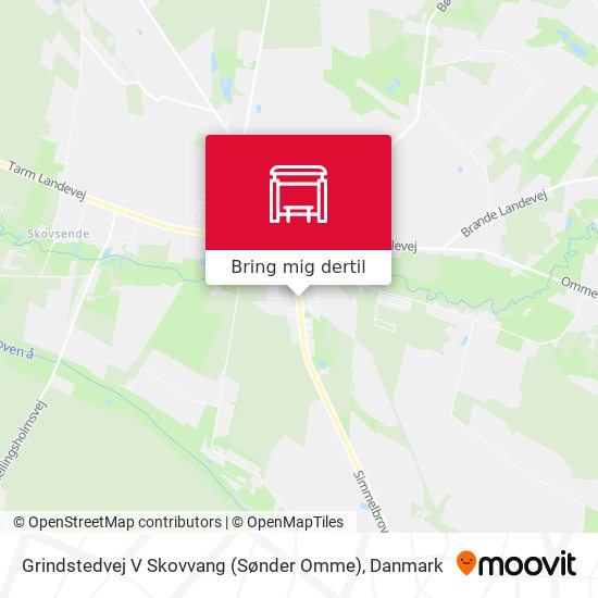 Grindstedvej V Skovvang (Sønder Omme) kort