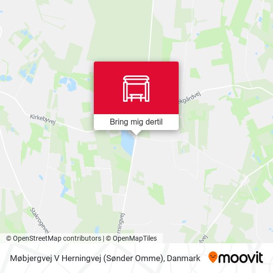 Møbjergvej V Herningvej (Sønder Omme) kort