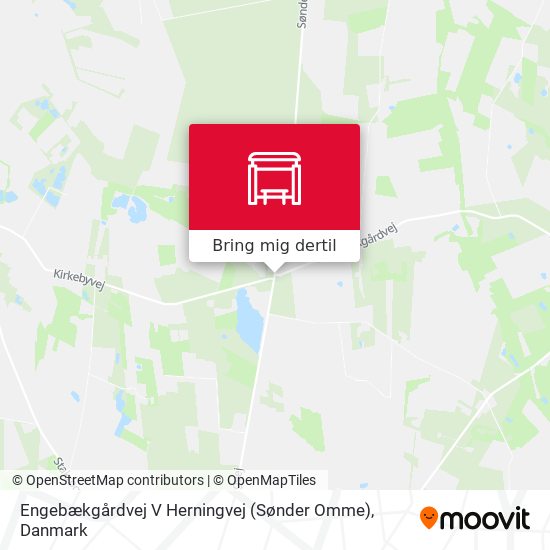 Engebækgårdvej V Herningvej (Sønder Omme) kort