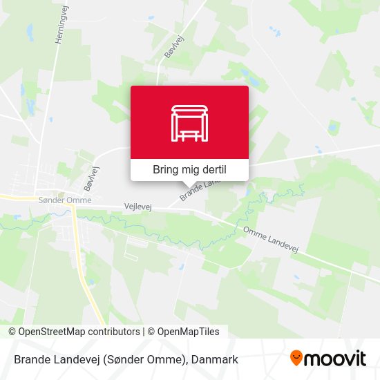 Brande Landevej (Sønder Omme) kort