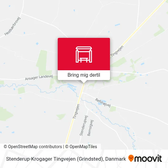 Stenderup-Krogager Tingvejen (Grindsted) kort