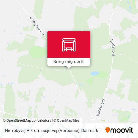 Nørrebyvej V Fromssejervej (Vorbasse) kort
