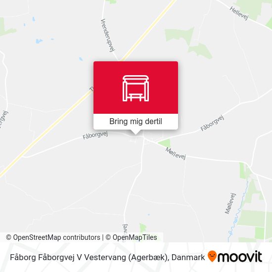 Fåborg Fåborgvej V Vestervang (Agerbæk) kort