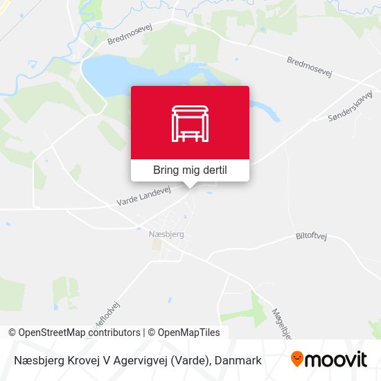 Næsbjerg Krovej V Agervigvej (Varde) kort