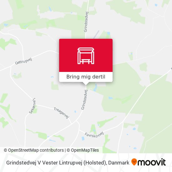 Grindstedvej V Vester Lintrupvej (Holsted) kort
