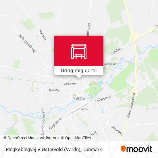 Ringkøbingvej V Østervold (Varde) kort