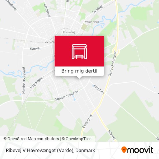 Ribevej V Havrevænget (Varde) kort