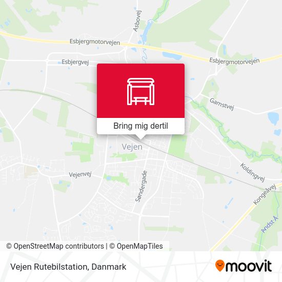 Vejen Rutebilstation kort
