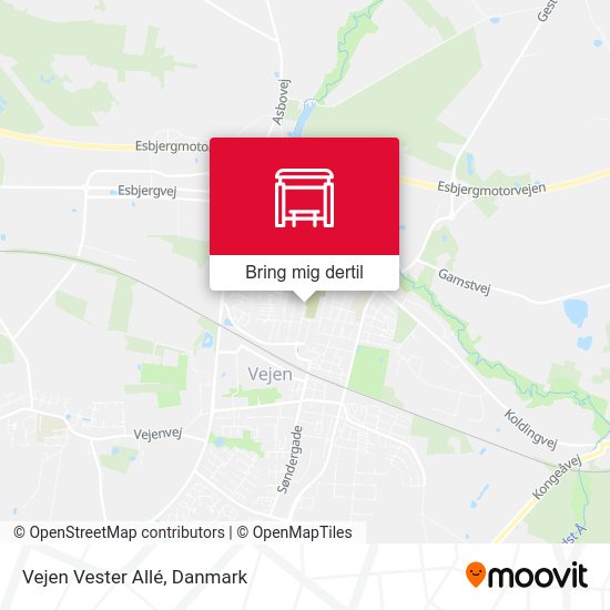Vejen Vester Allé kort