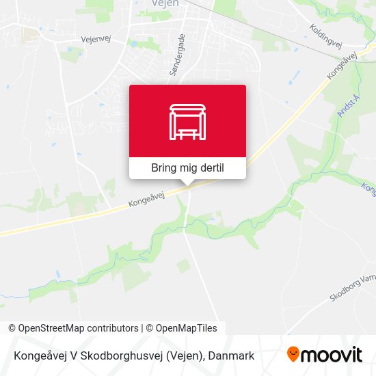 Kongeåvej V Skodborghusvej (Vejen) kort