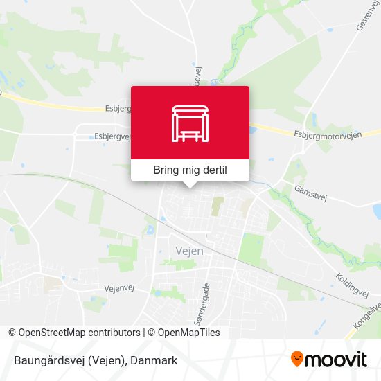Baungårdsvej (Vejen) kort