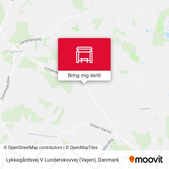 Lykkegårdsvej V Lunderskovvej (Vejen) kort