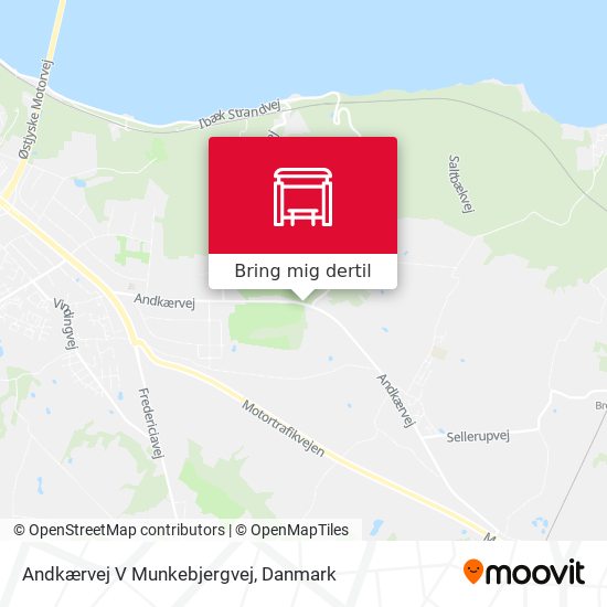 Andkærvej V Munkebjergvej kort