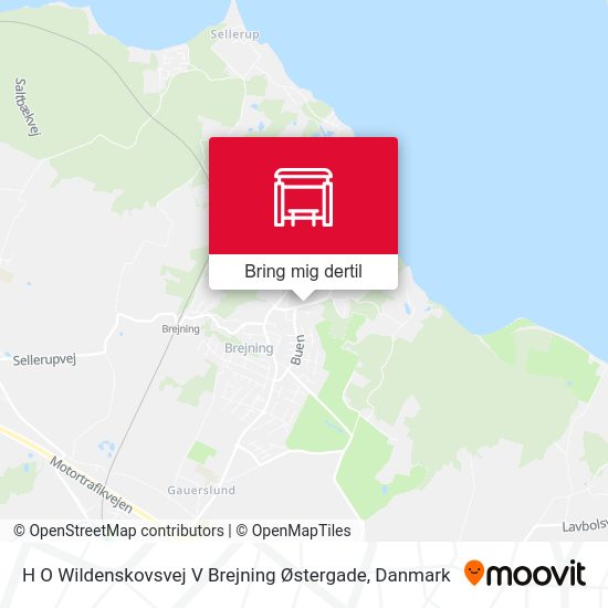 H O Wildenskovsvej V Brejning Østergade kort