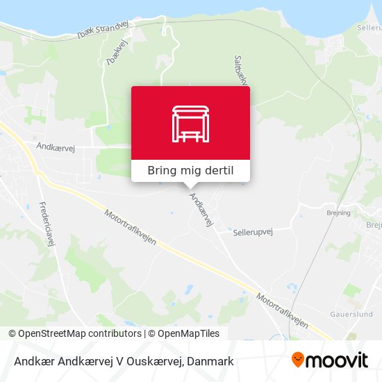 Andkær Andkærvej V Ouskærvej kort