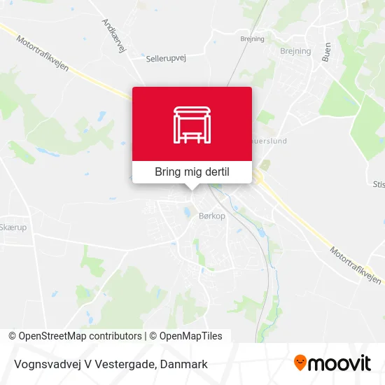 Vognsvadvej V Vestergade kort