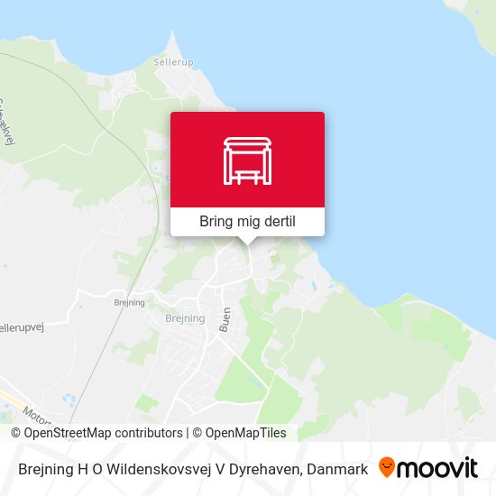 Brejning H O Wildenskovsvej V Dyrehaven kort