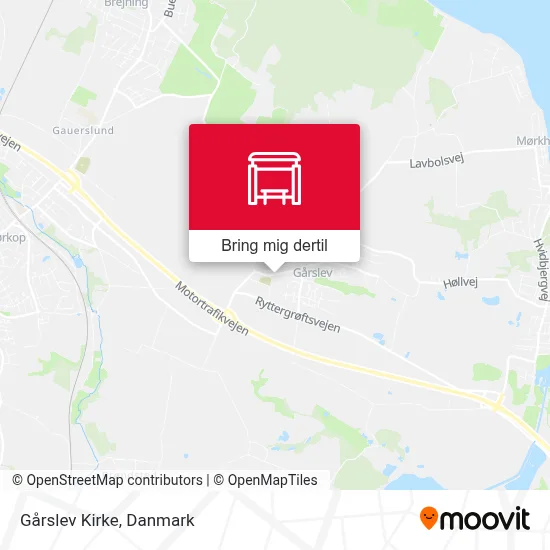 Gårslev Kirke kort