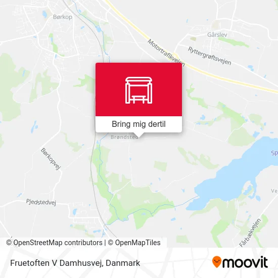 Fruetoften V Damhusvej kort