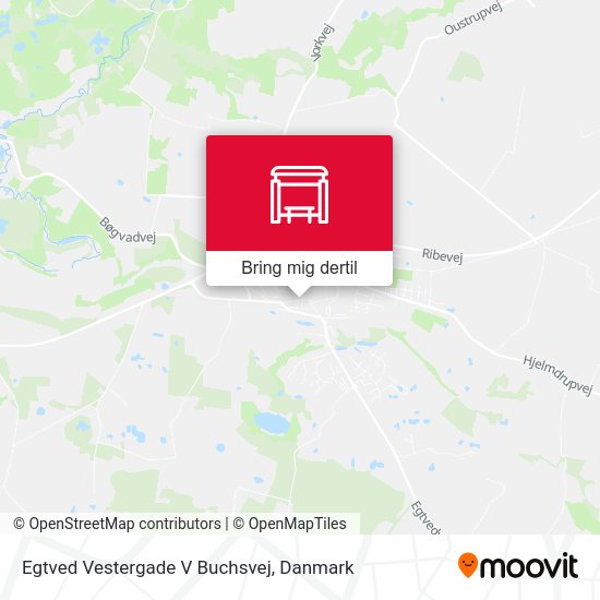 Egtved Vestergade V Buchsvej kort