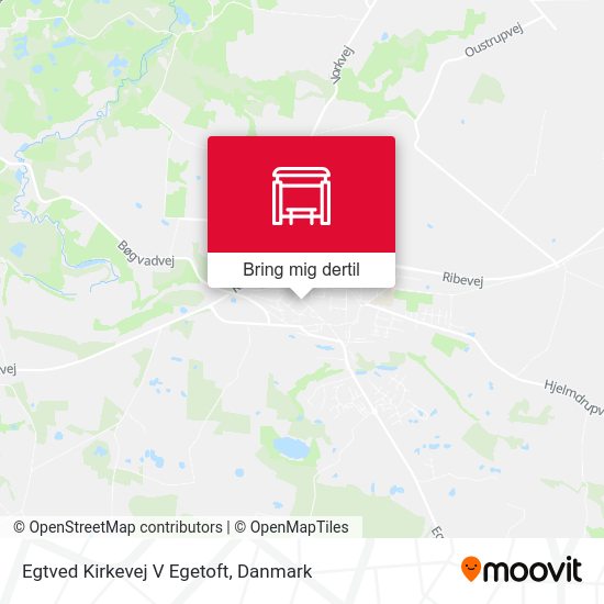 Egtved Kirkevej V Egetoft kort