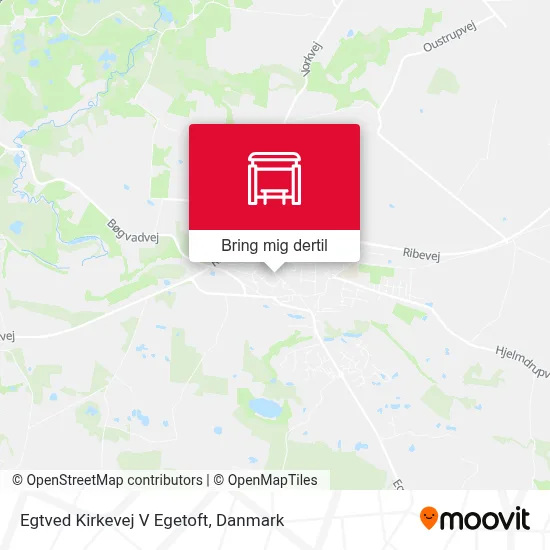 Egtved Kirkevej V Egetoft kort