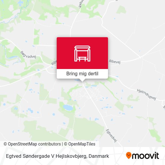 Egtved Søndergade V Hejlskovbjerg kort