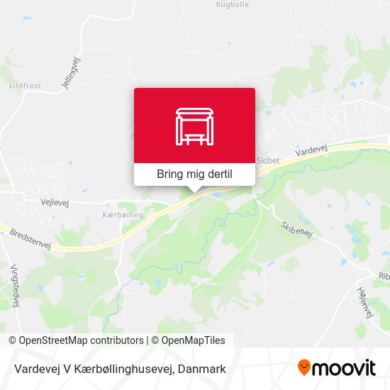 Vardevej V Kærbøllinghusevej kort