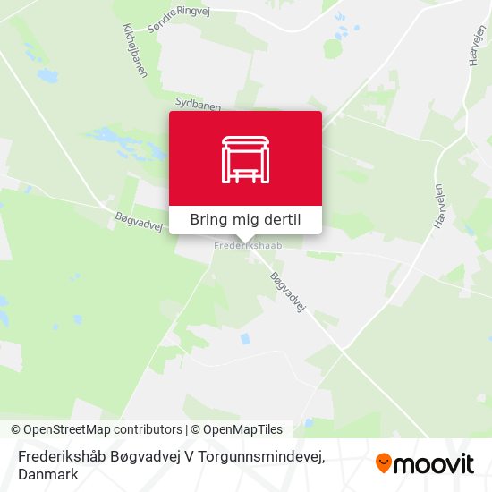 Frederikshåb Bøgvadvej V Torgunnsmindevej kort
