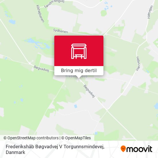 Frederikshåb Bøgvadvej V Torgunnsmindevej kort