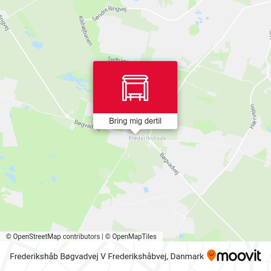 Frederikshåb Bøgvadvej V Frederikshåbvej kort