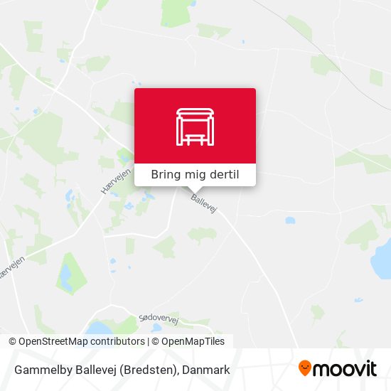Gammelby Ballevej (Bredsten) kort