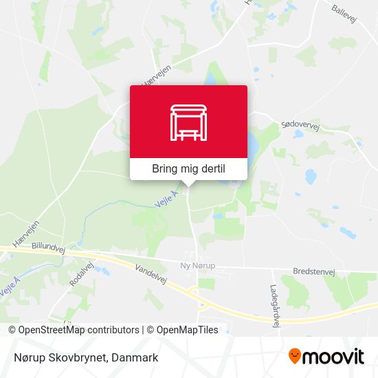 Nørup Skovbrynet kort