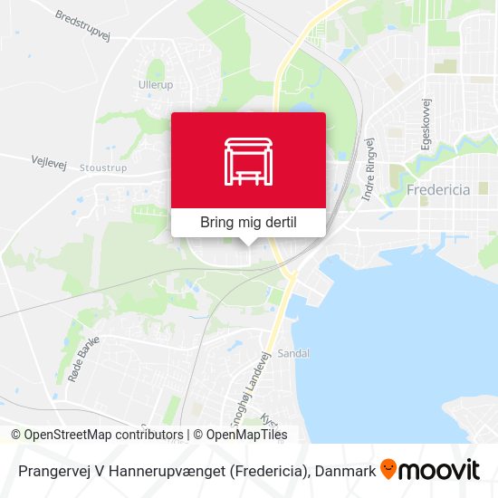 Prangervej V Hannerupvænget (Fredericia) kort