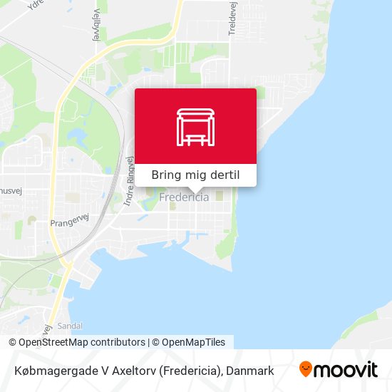 Købmagergade V Axeltorv (Fredericia) kort