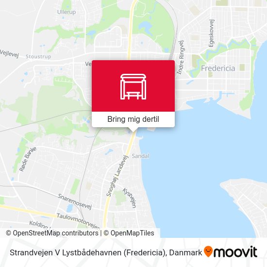 Strandvejen V Lystbådehavnen (Fredericia) kort