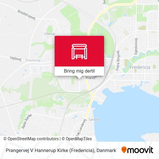 Prangervej V Hannerup Kirke (Fredericia) kort